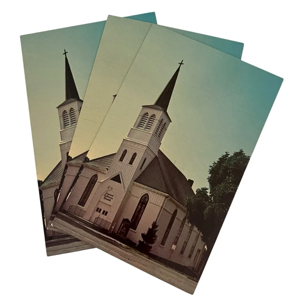 3 Unused Vintage Post Cards Immanuel Lutheran Church Missouri Synod Unposted